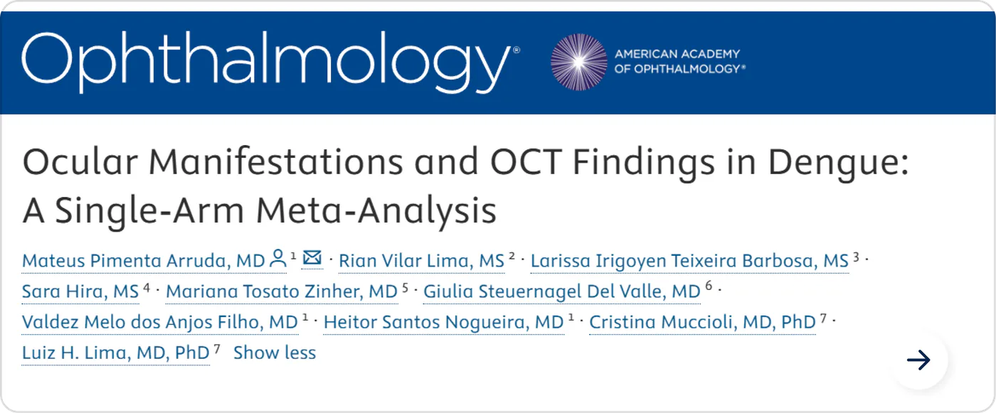 Ocular Manifestations and OCT Findings in Dengue — Ophthalmology